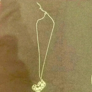 Heart necklace with chain.